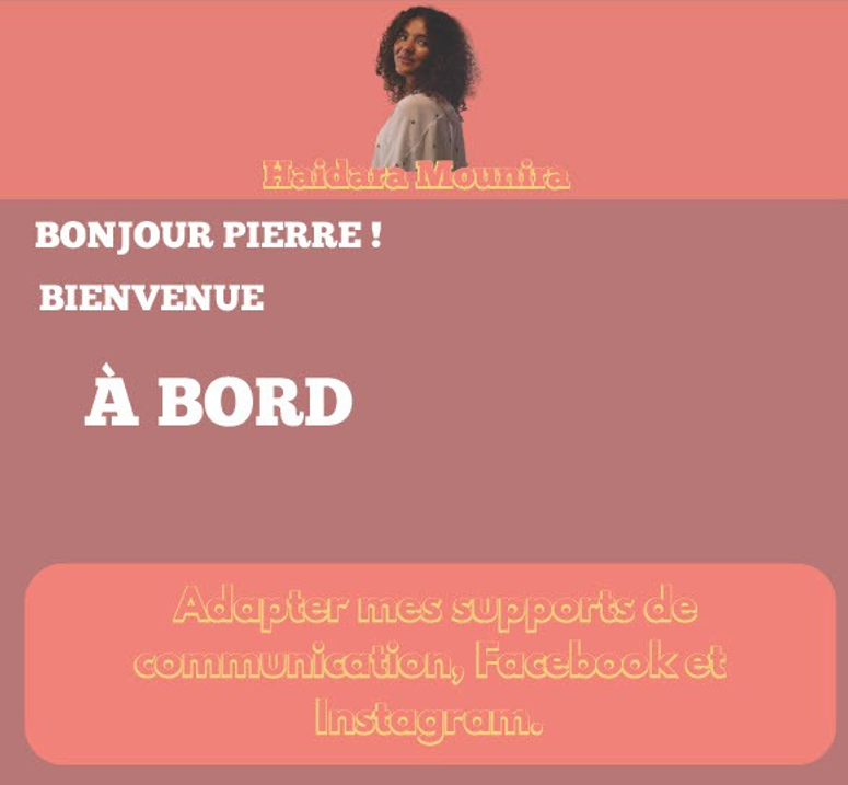 Adapté mes supports de communication, Facebook et Instagram